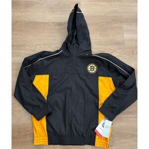 NWT Youth NHL Apparel Boston Bruins  Windbreaker - Medium (10/12) - Black